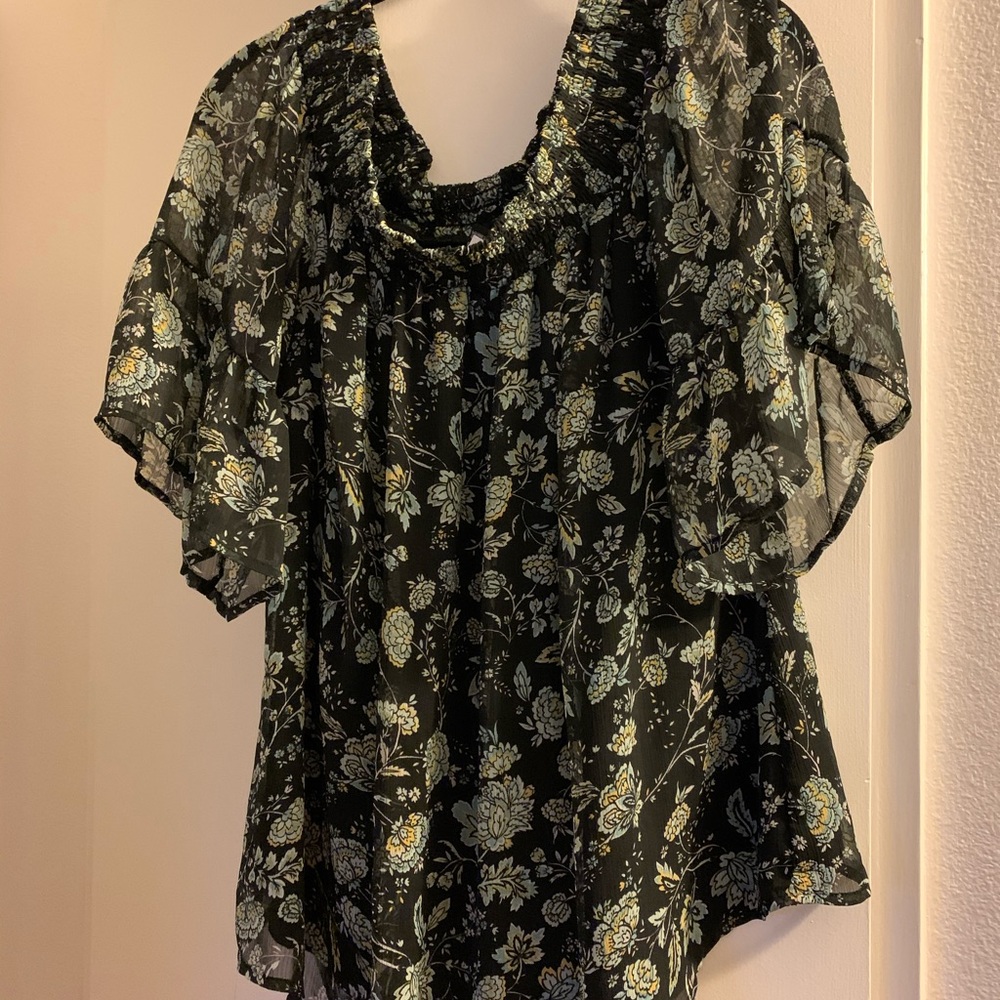 Off the shoulder floral top